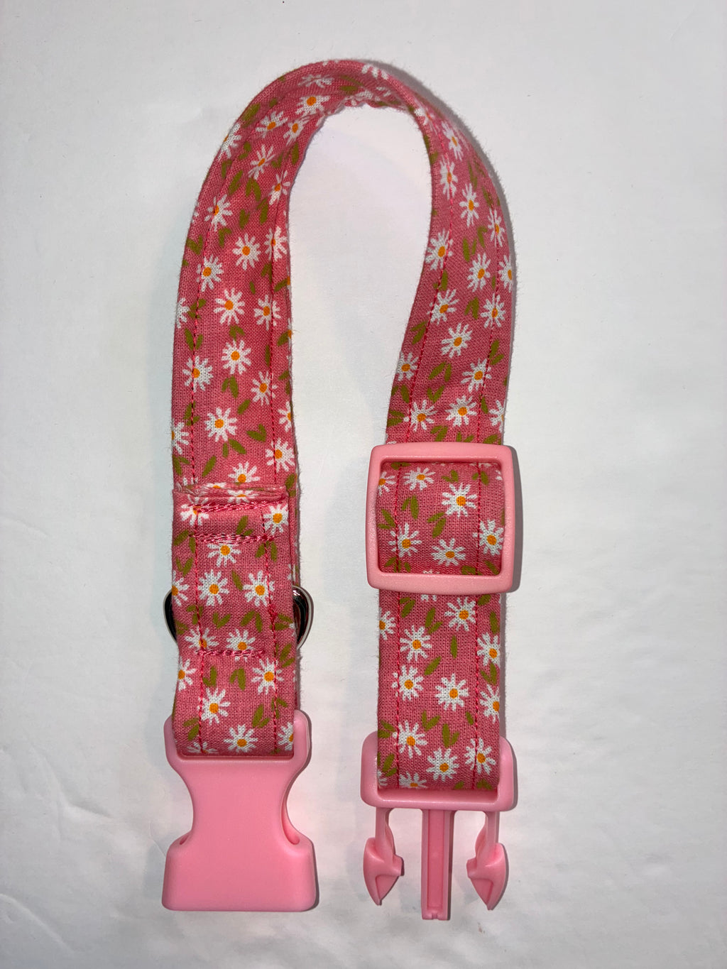 Pink Flower Small Pet Collar