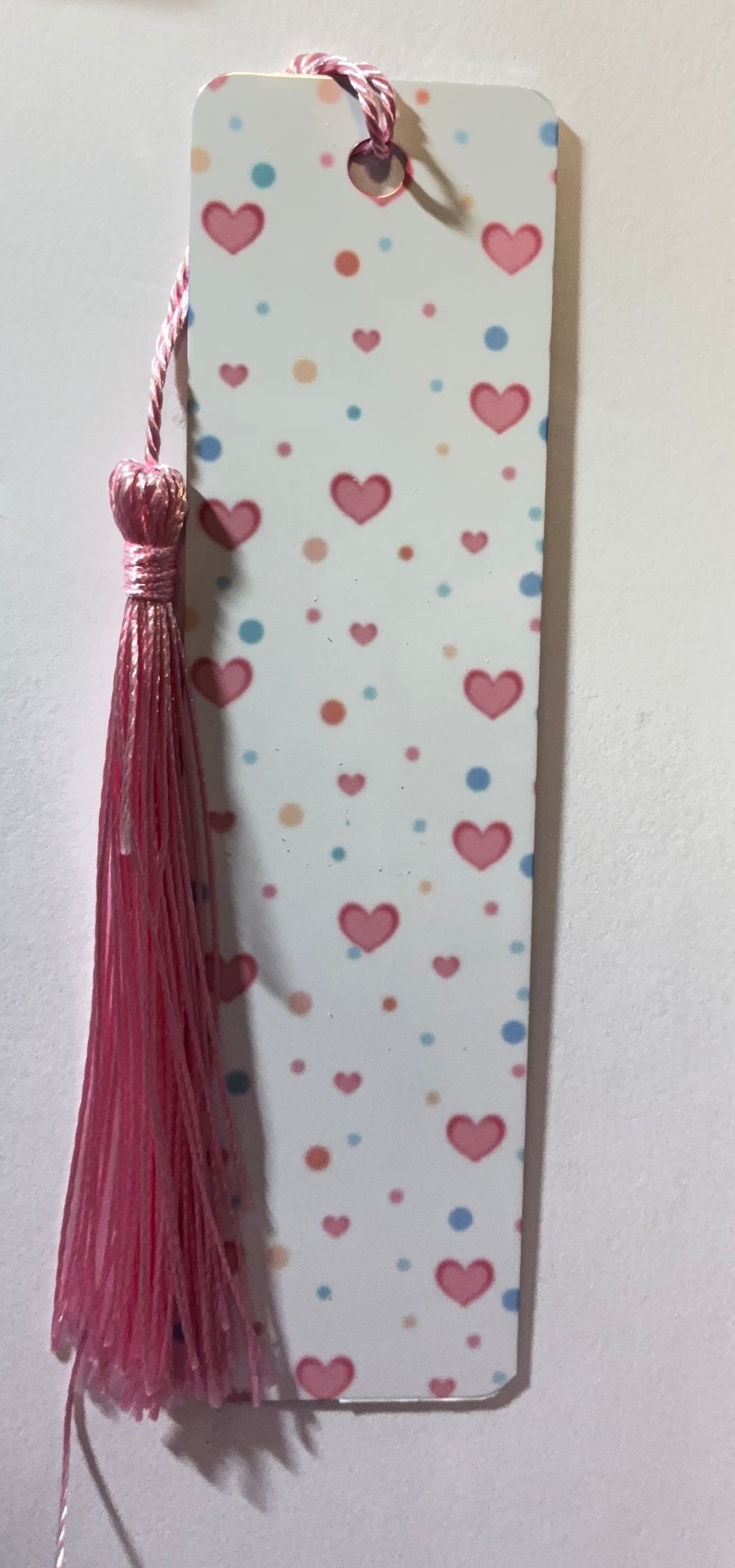 Pink Heart Bookmark