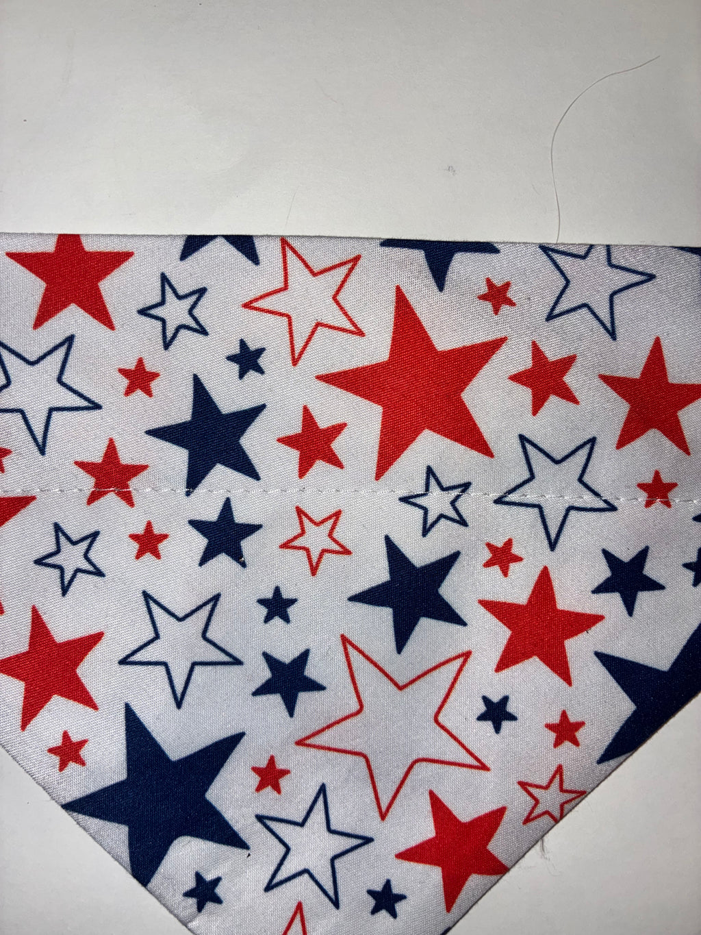 Red, White and Blue Stars Pet Bandana - Size Medium