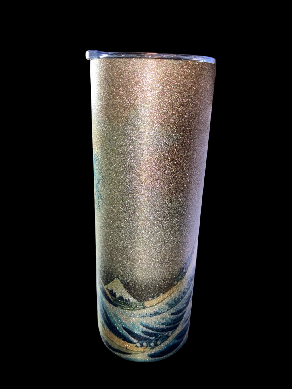 Great Wave Glitter Tumbler