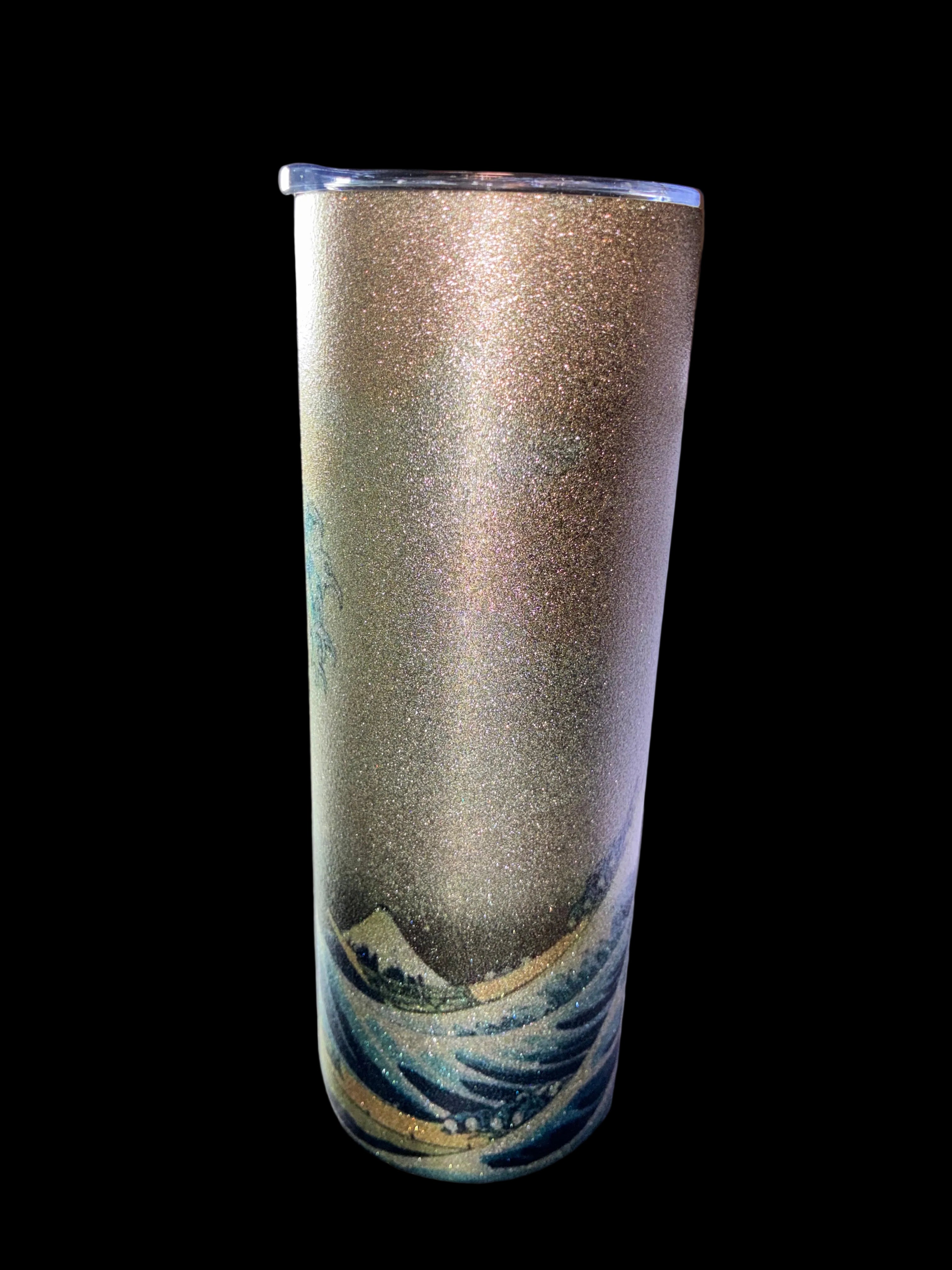 Great Wave Glitter Tumbler