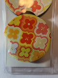 Orange flower car coasters