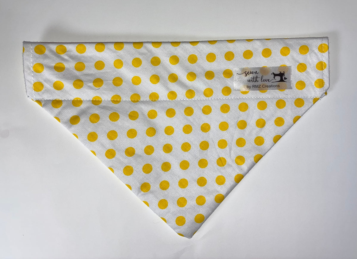 Polkadot Pet Bandanas - Size Medium
