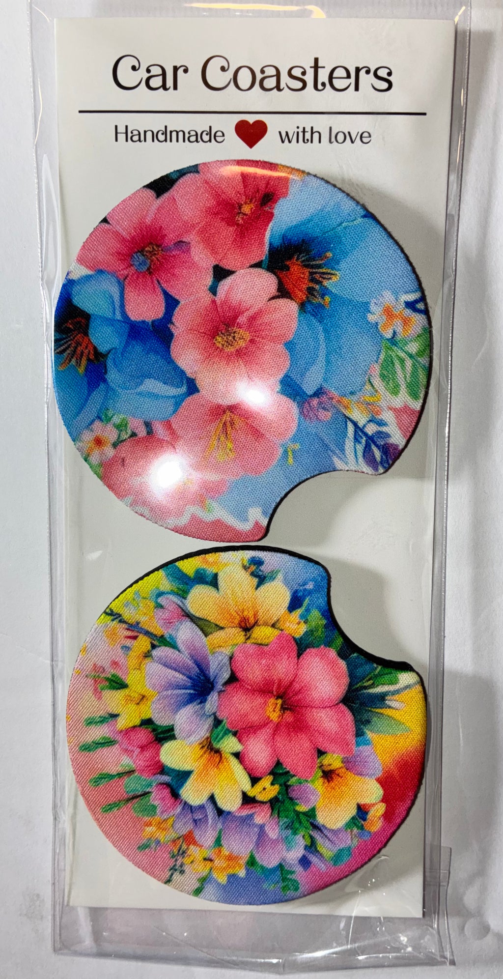 Flower bouquet car coasters