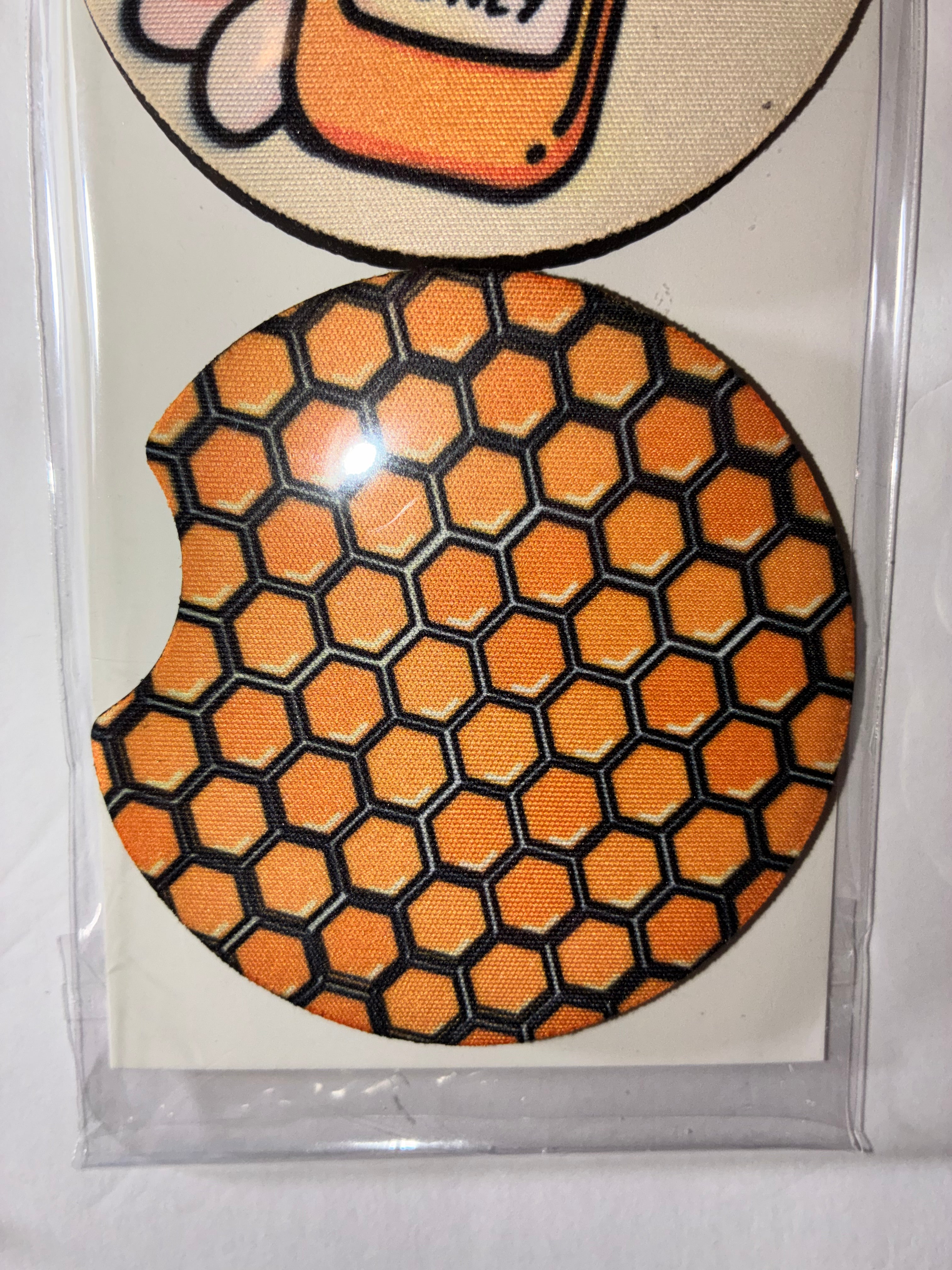 Bee #3 car coasters