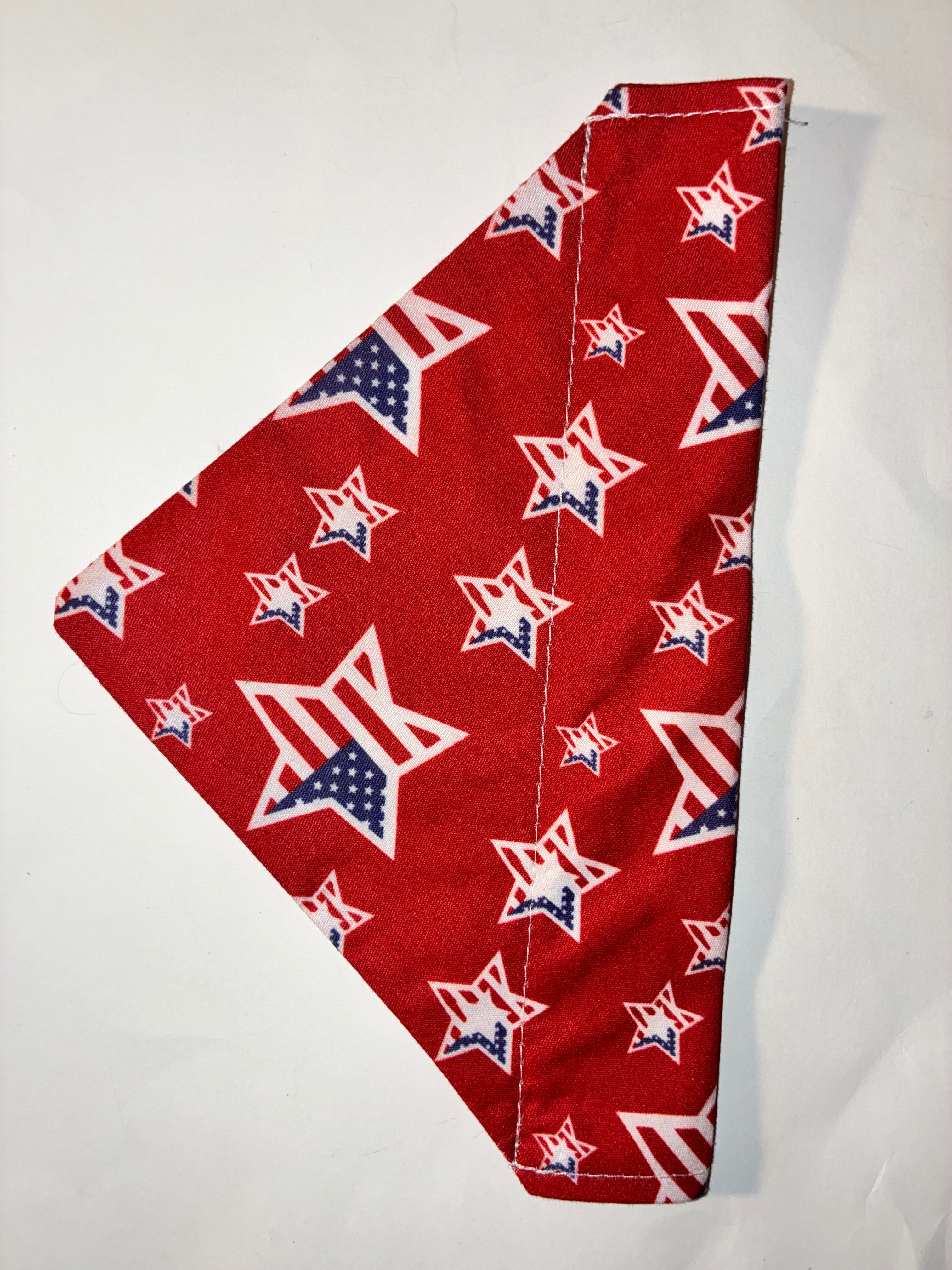 Patriotic Stars Pet Bandana #4 - Size Small