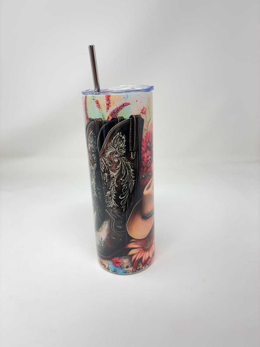 Cowgirl Boots and Hat Tumbler