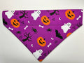Purple Halloween Pet Bandana - Size Medium