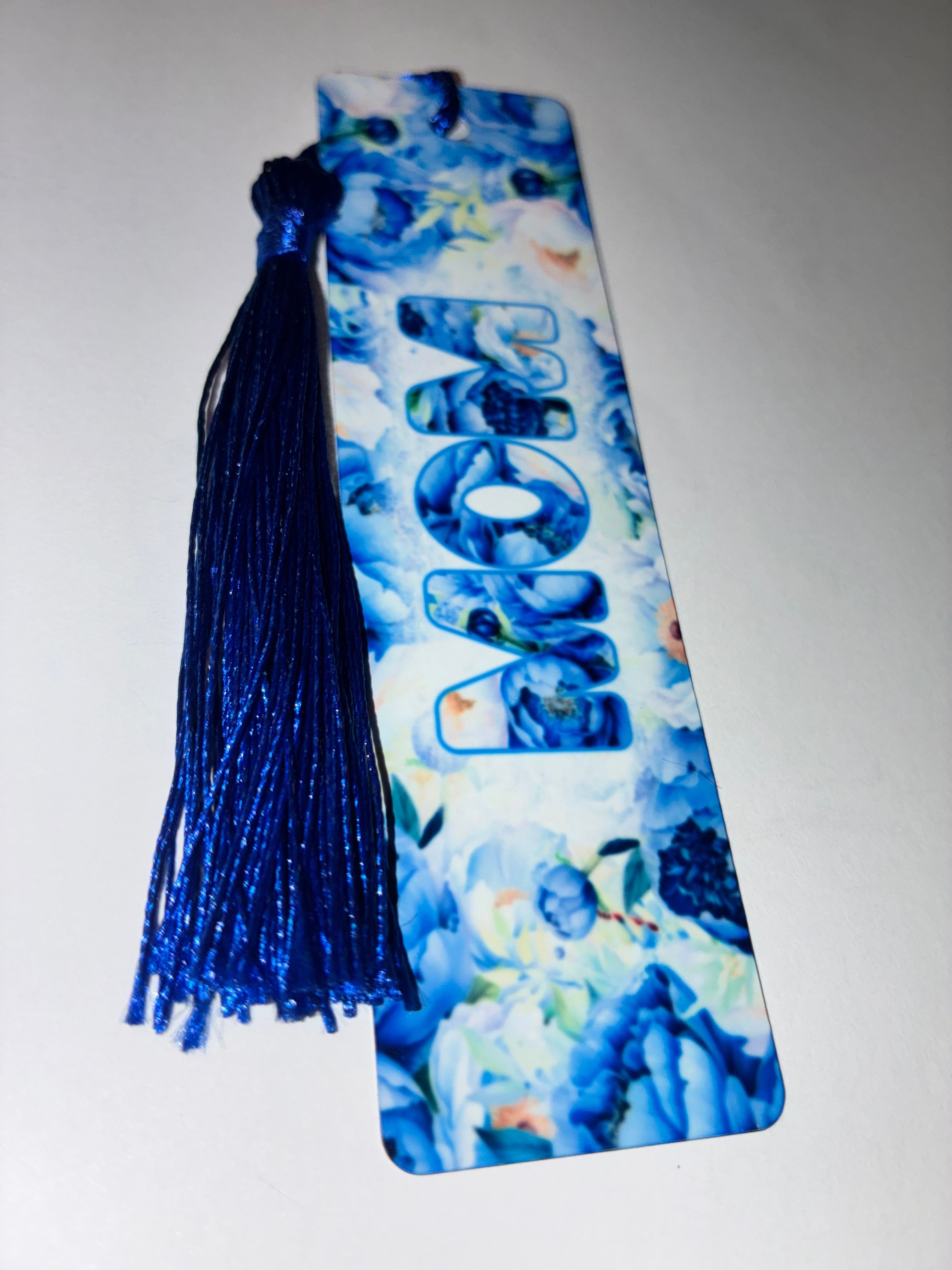 Blue Mom Bookmark