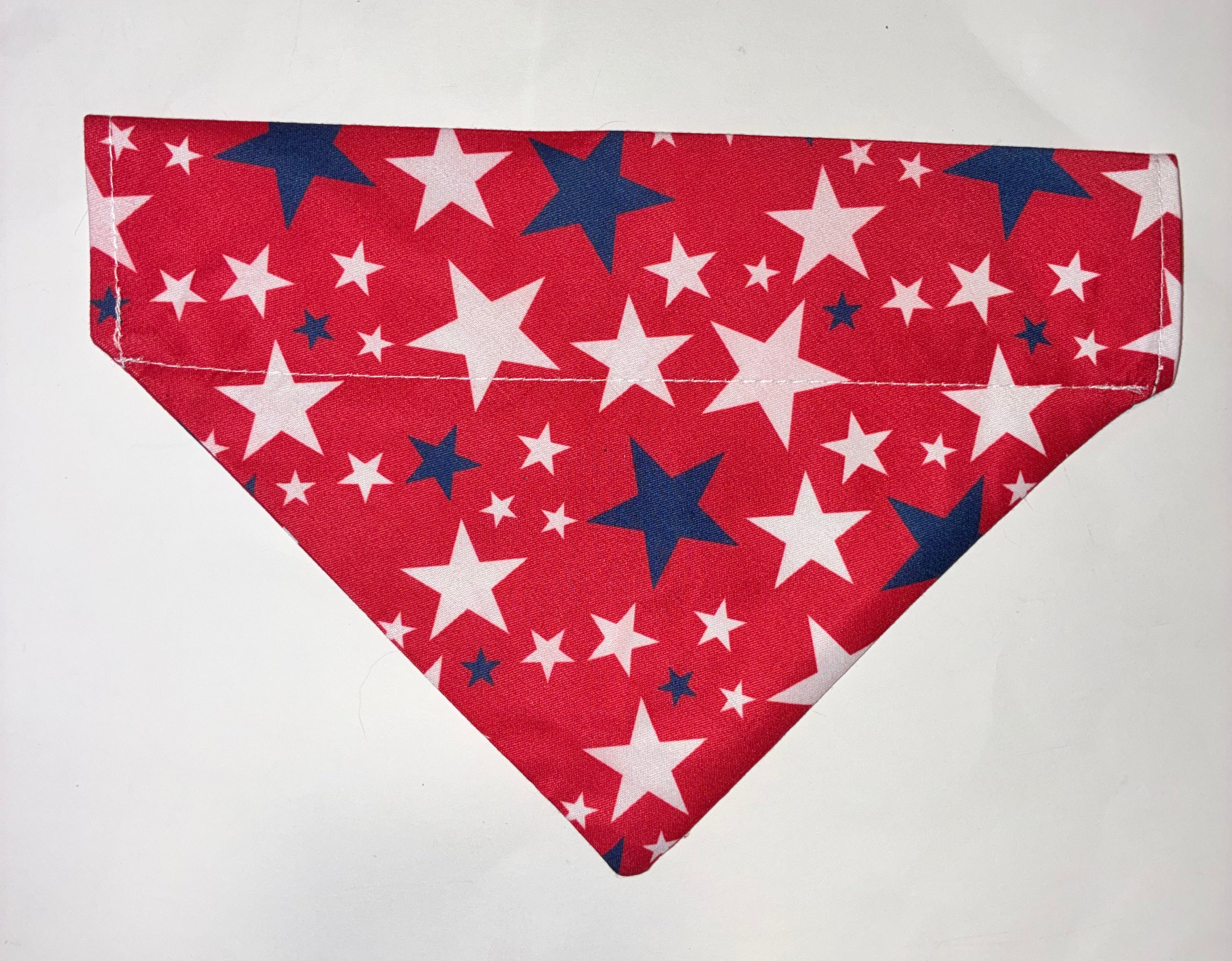 Red with Stars Pet Bandana - Size Medium