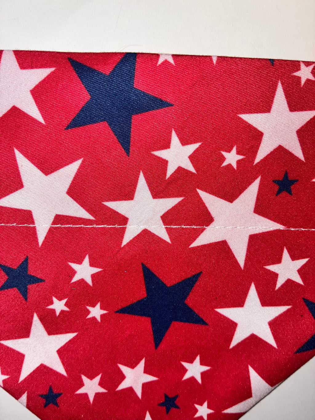 Red with Stars Pet Bandana - Size Medium