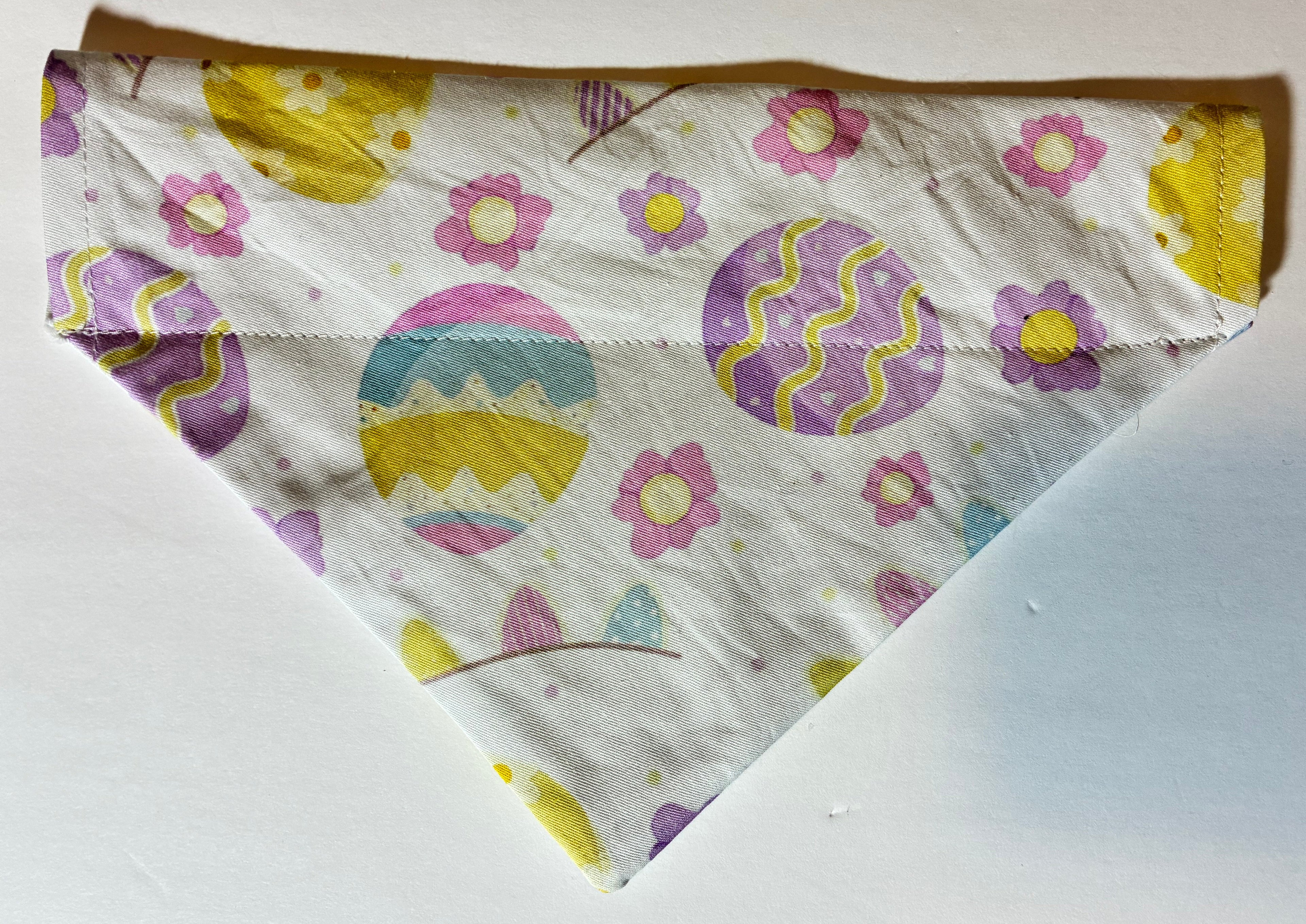 Pastel Easter Egg Pet Bandana - Size Medium