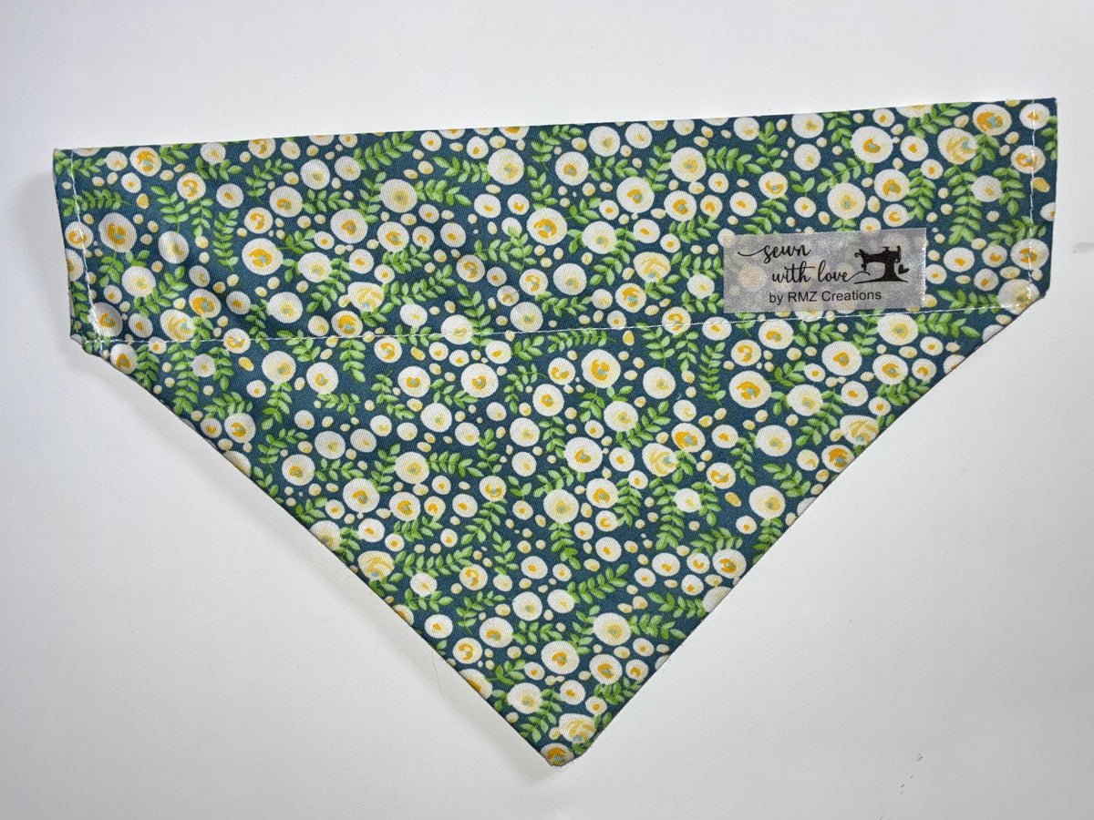 Summer Floral Pet Bandanas - Size Medium