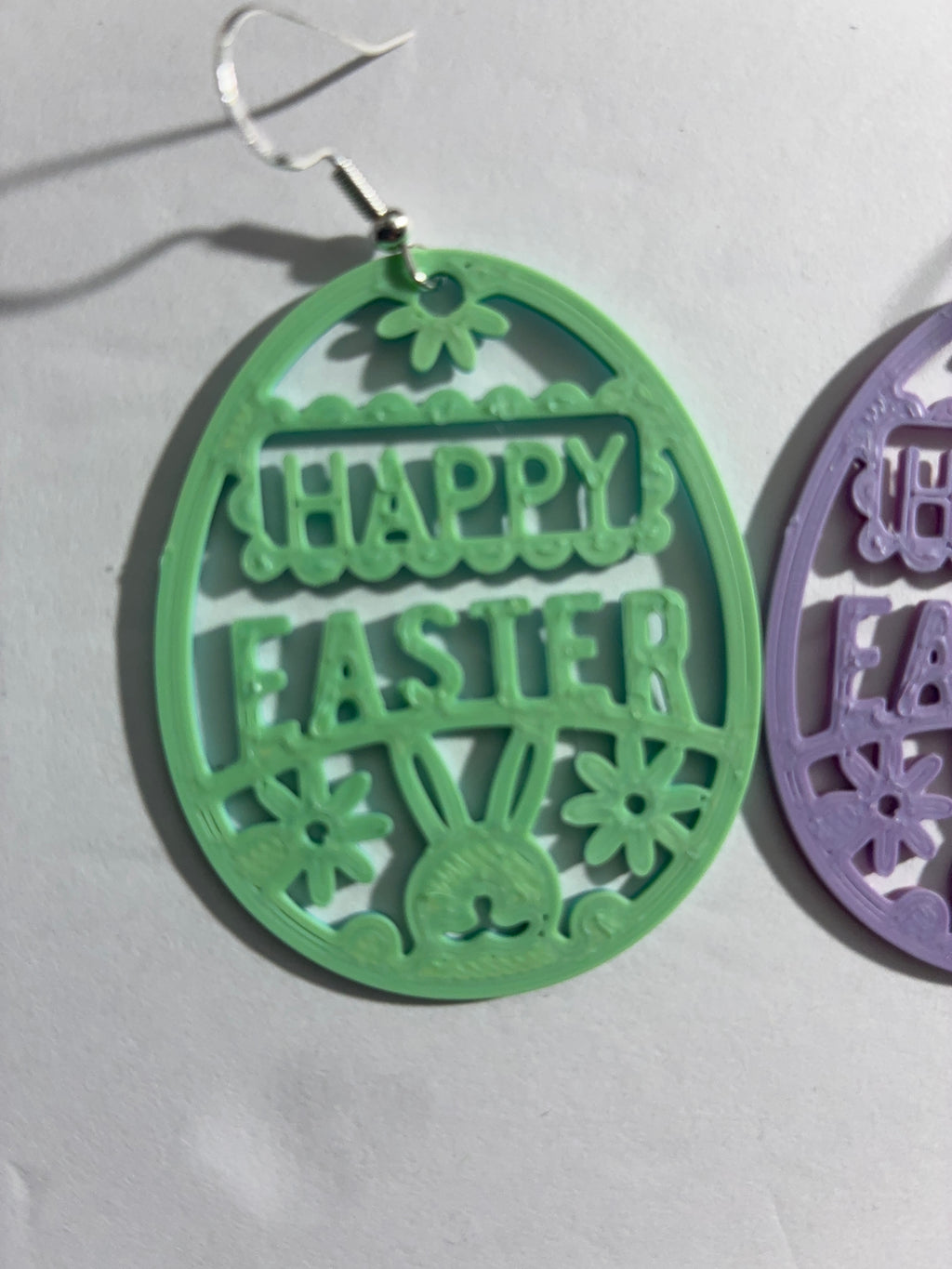 Easter Earrings 🐥 - Flower Bunny