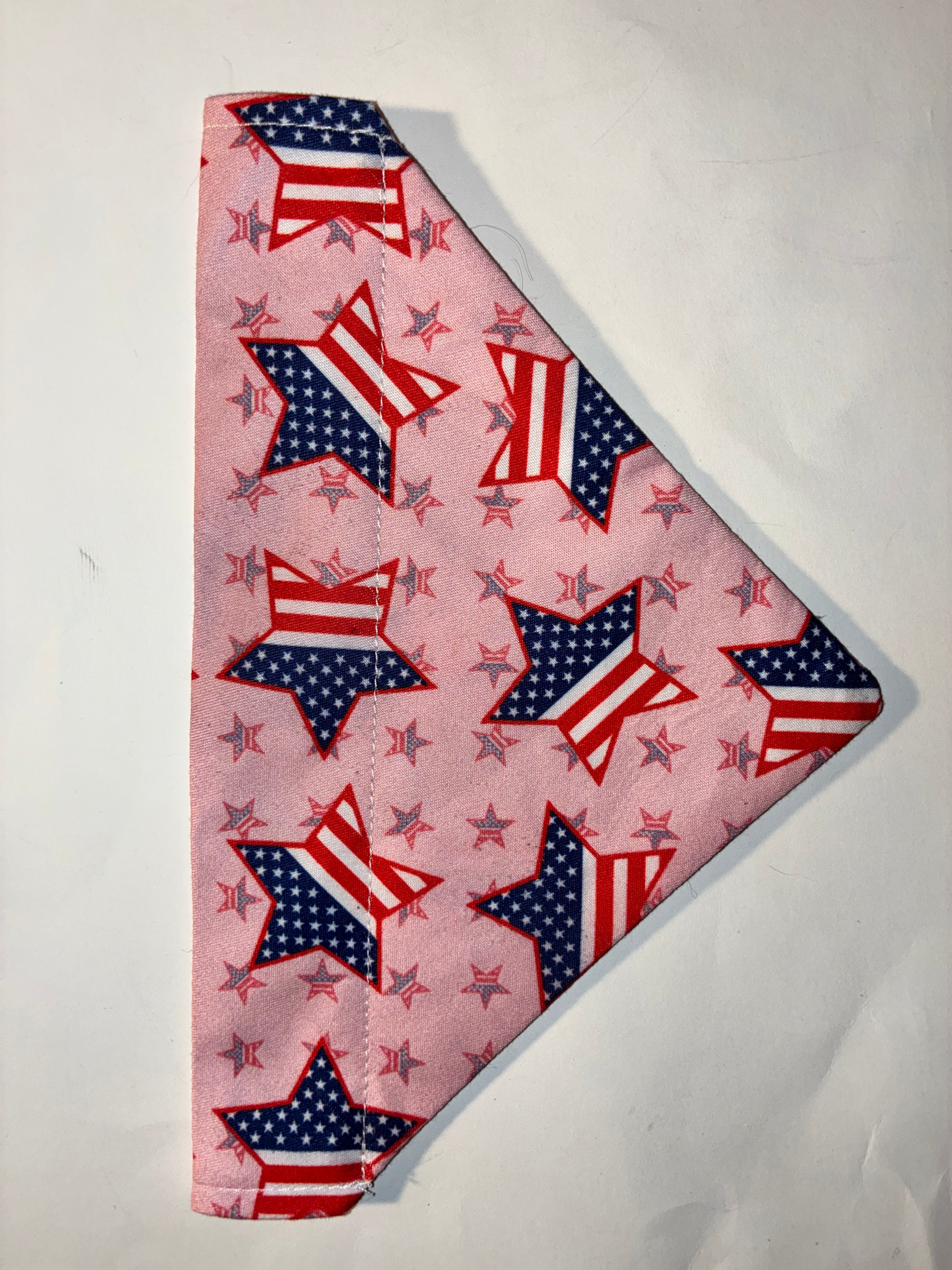 Patriotic Stars Pet Bandana #3 - Size Small