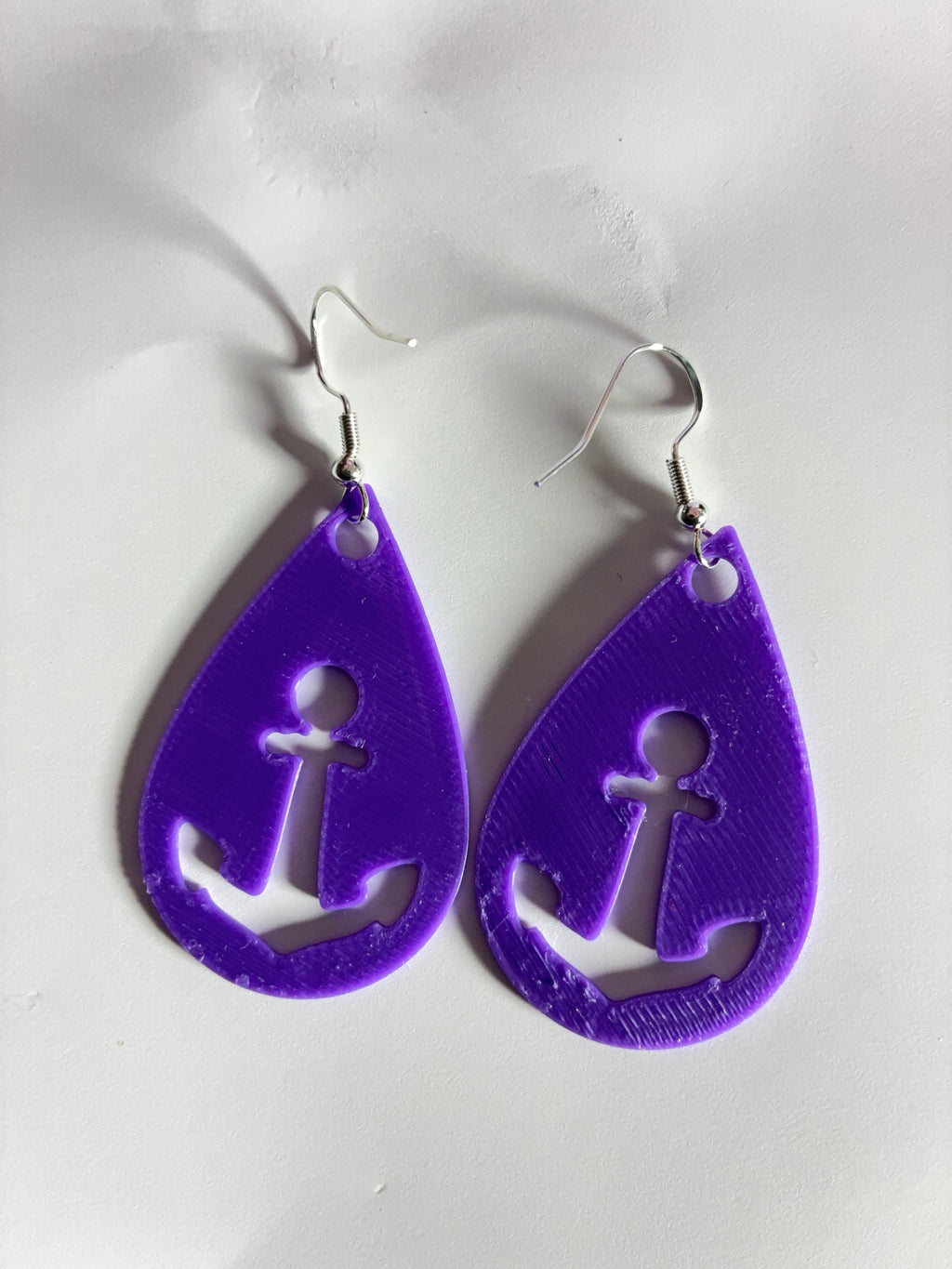 Glitter Purple Summer Earrings ￼