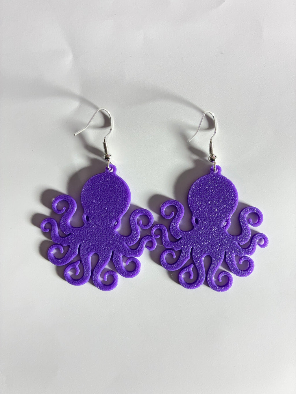 Matte Purple Summer Earrings