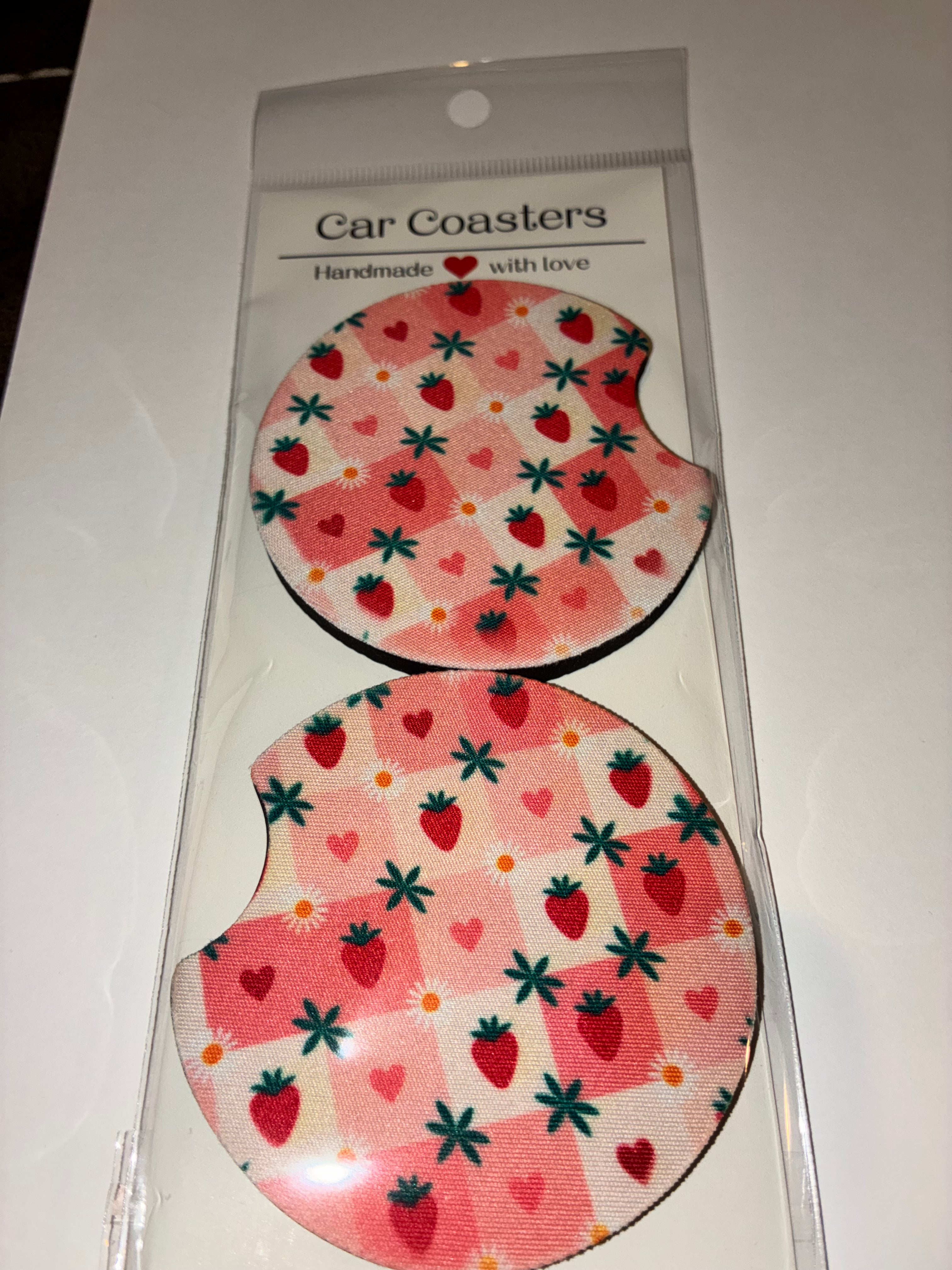 Strawberry #2 car coasters