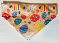 Peach Easter Pet Bandana - Size Medium