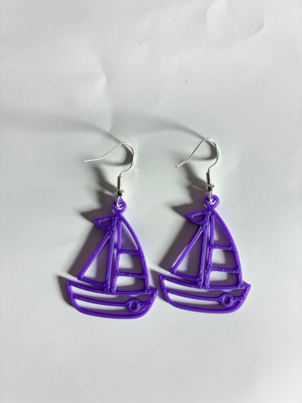 Glitter Purple Summer Earrings ￼