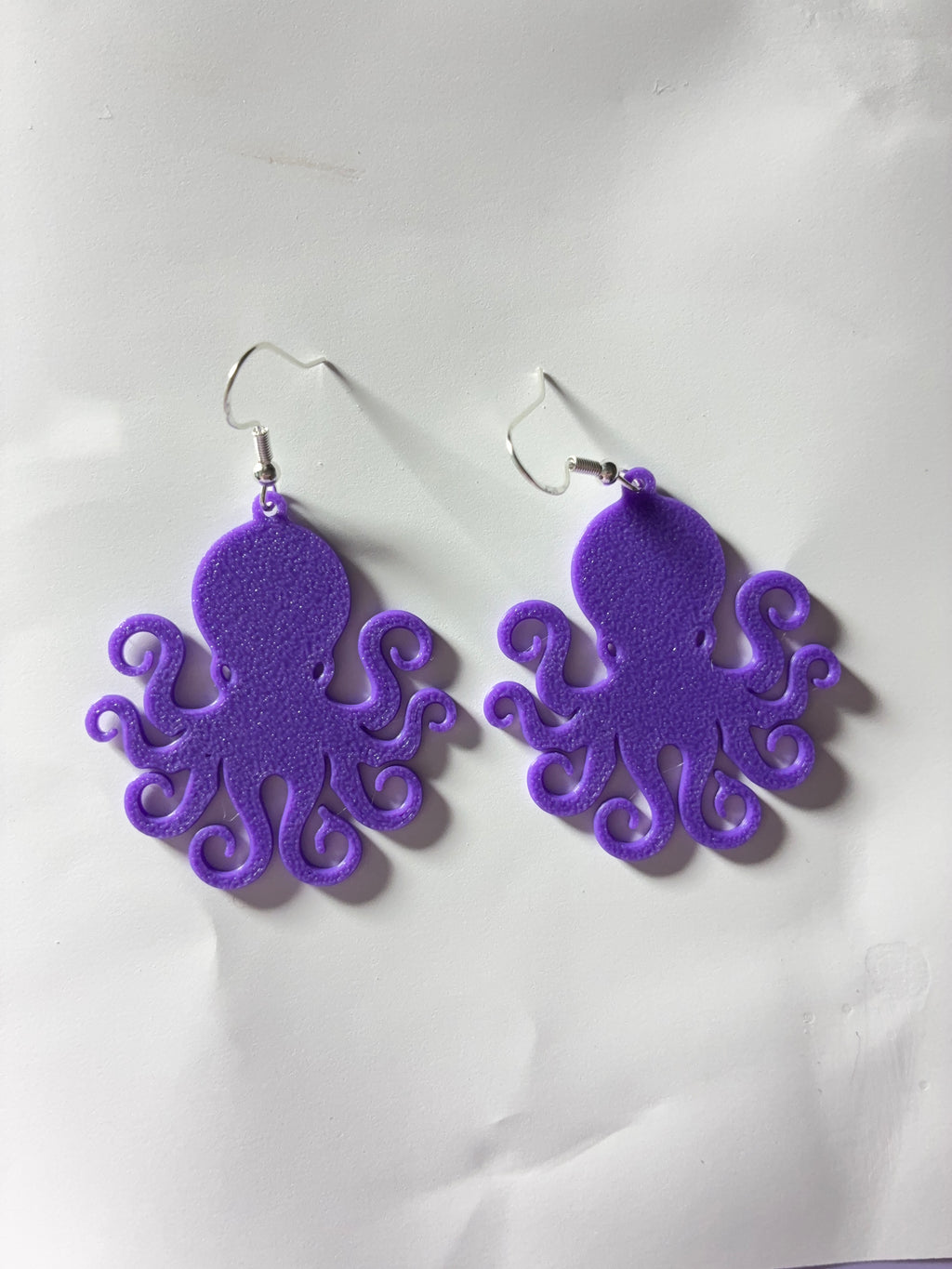 Glitter Purple Summer Earrings ￼