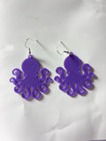 Glitter Purple Summer Earrings ￼