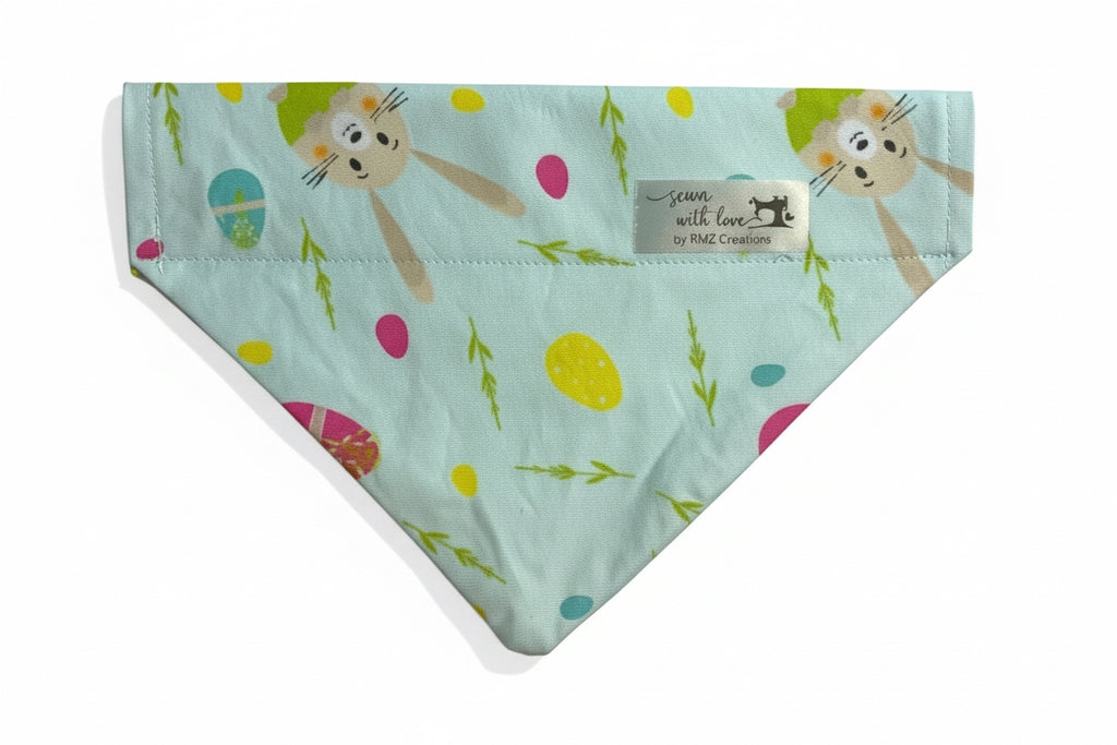 Easter Bunny and Egg Pet Bandana - Size Medium