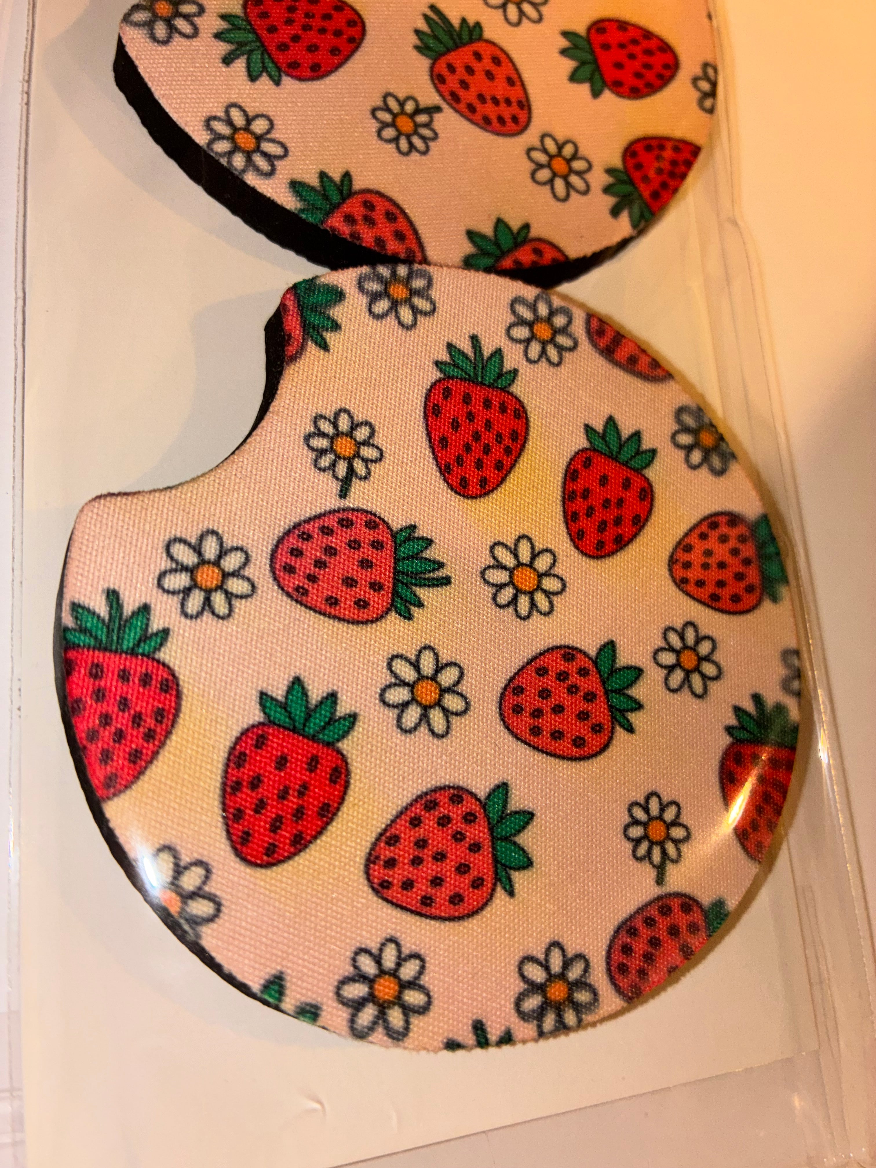 Strawberry #1 car coasters