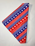 Patriotic Stripes Pet Bandana #2 - Size Small