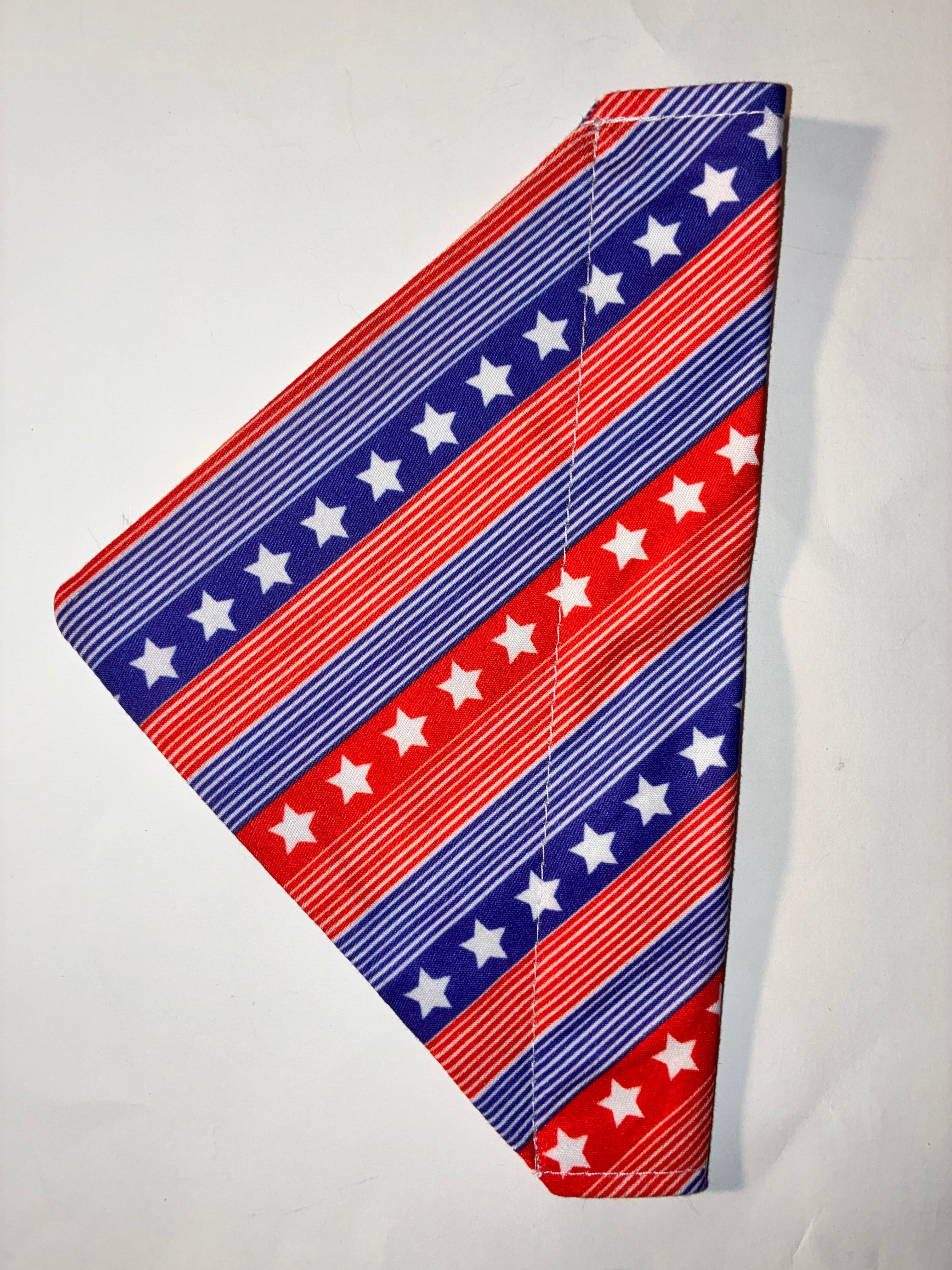 Patriotic Stripes Pet Bandana #2 - Size Small
