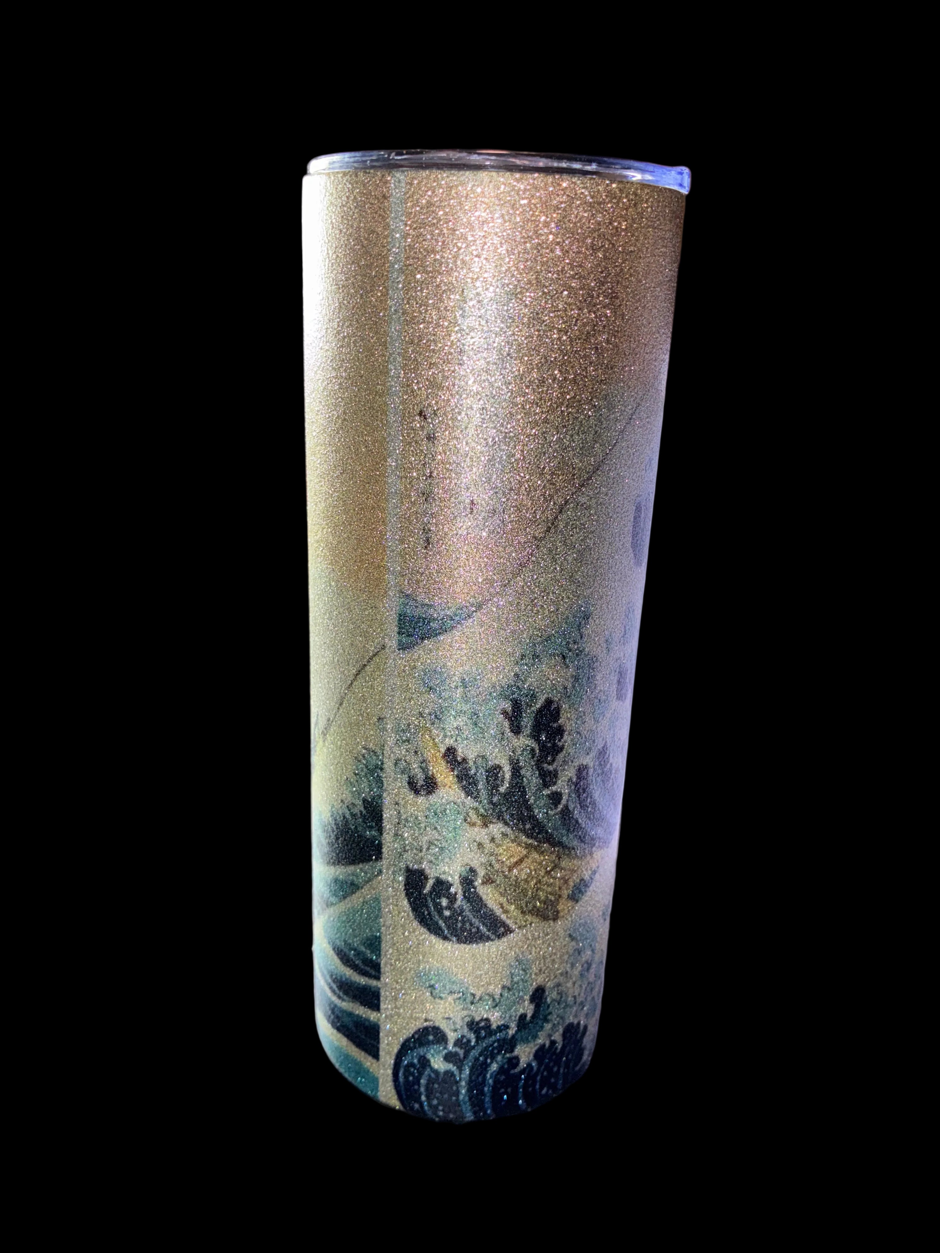 Great Wave Glitter Tumbler