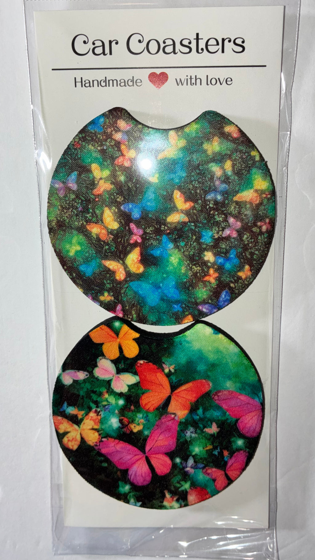 Butterfly car coasters