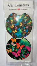 Butterfly car coasters