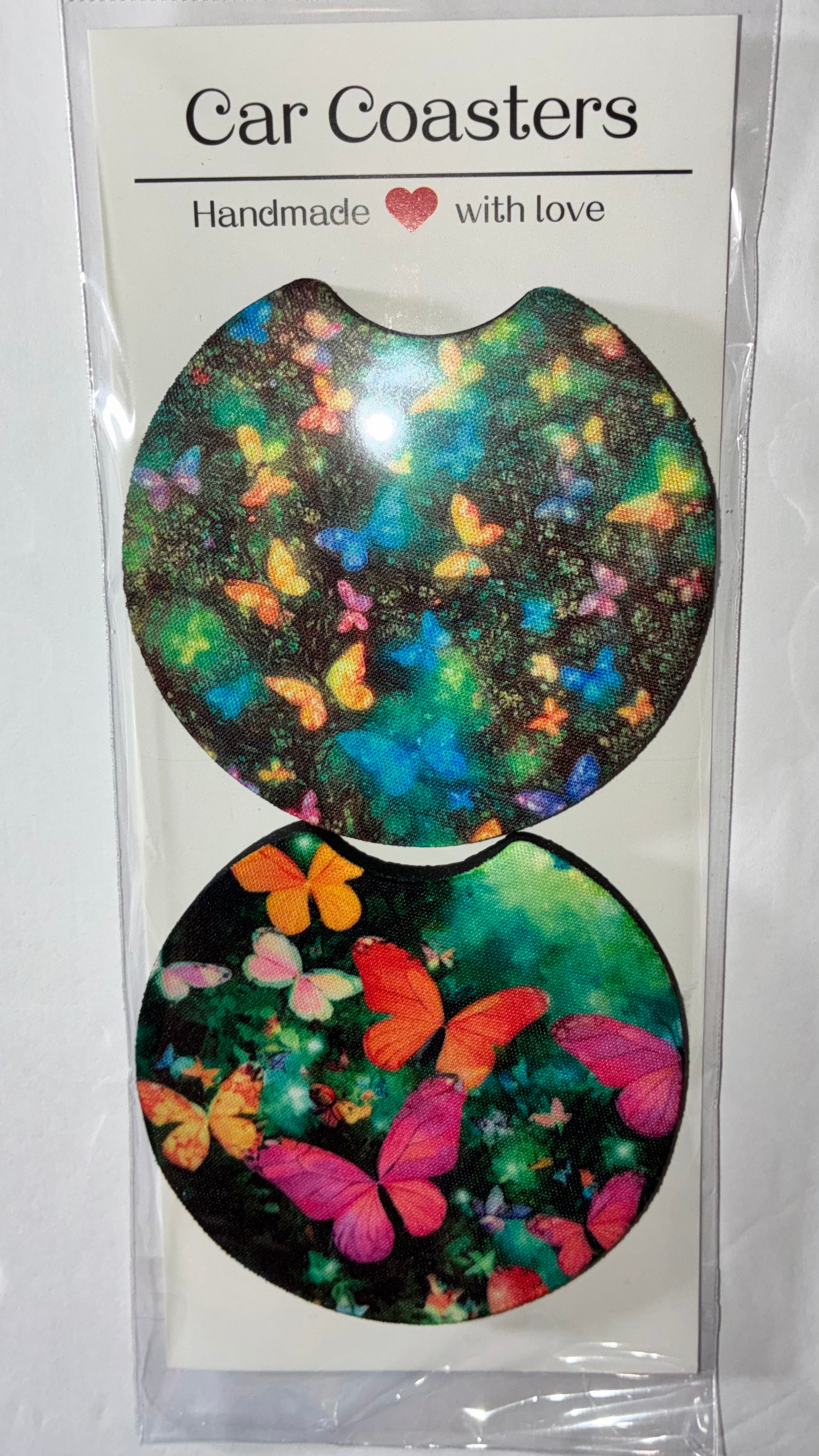 Butterfly car coasters