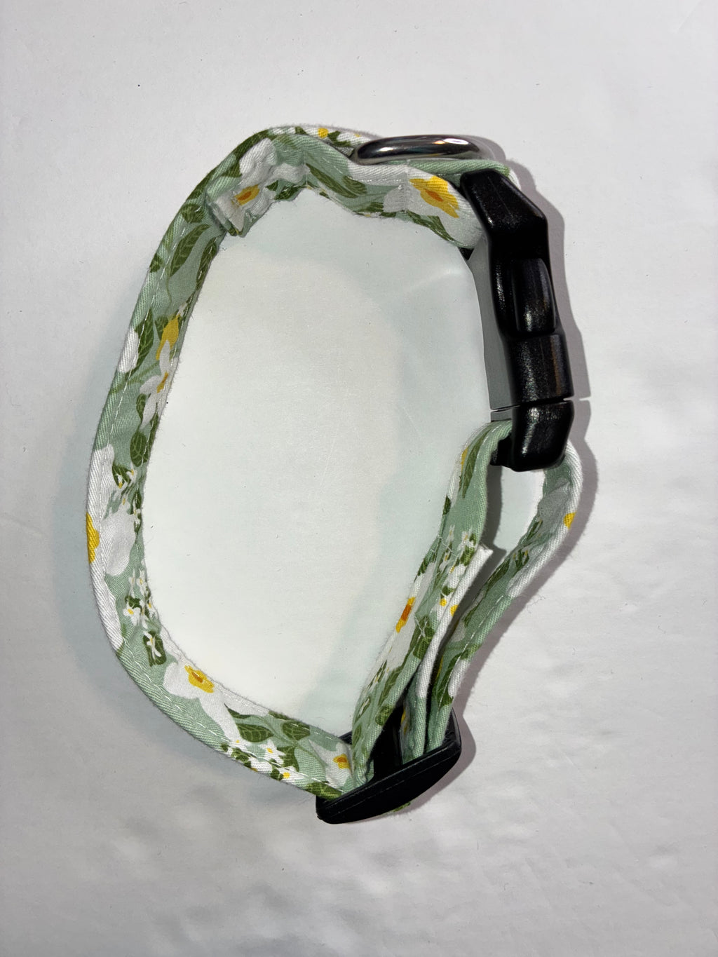 Green Flower Small Pet Collar