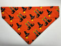 Orange Witch Pet Bandana - Size Medium