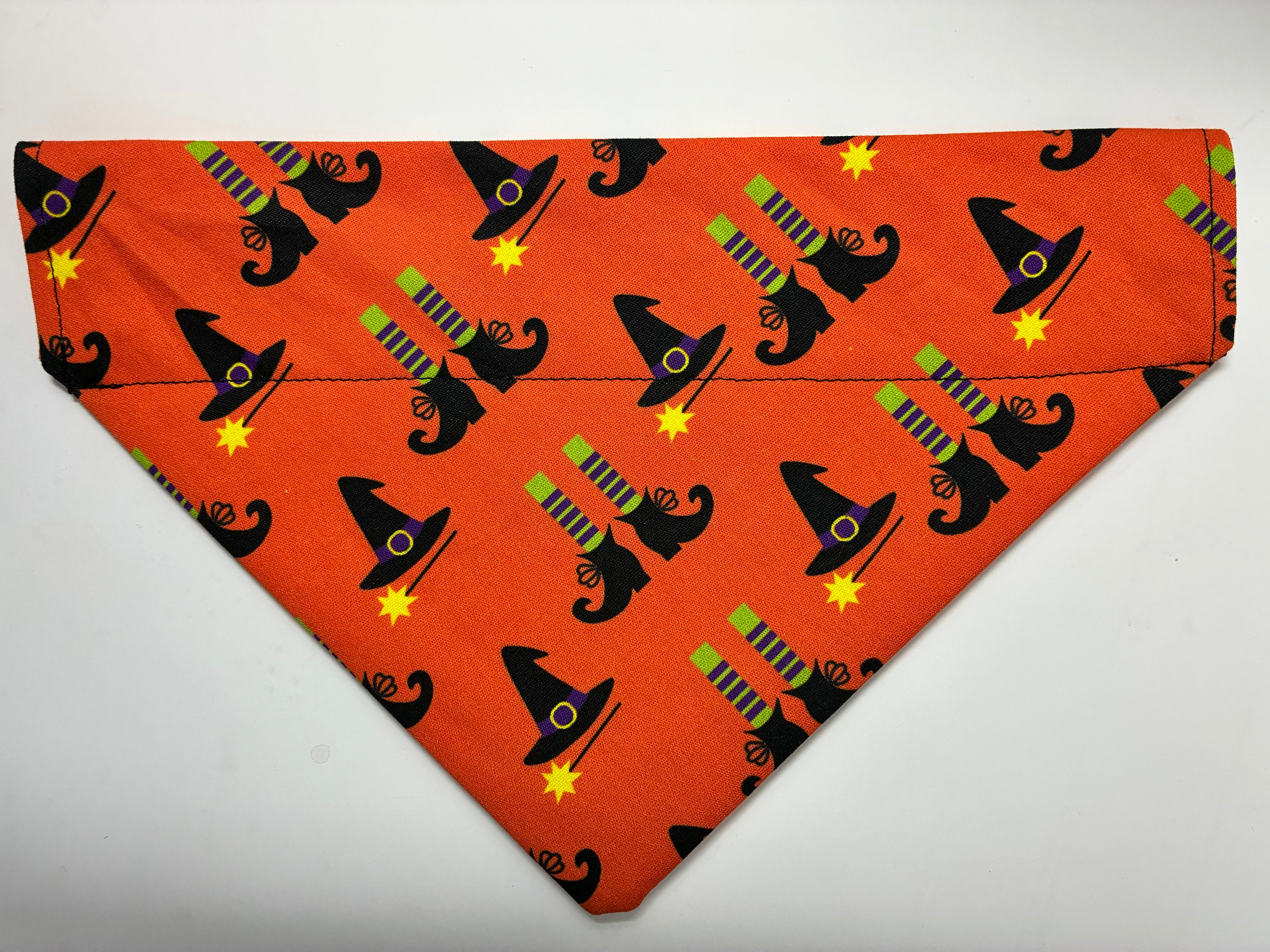 Orange Witch Pet Bandana - Size Medium