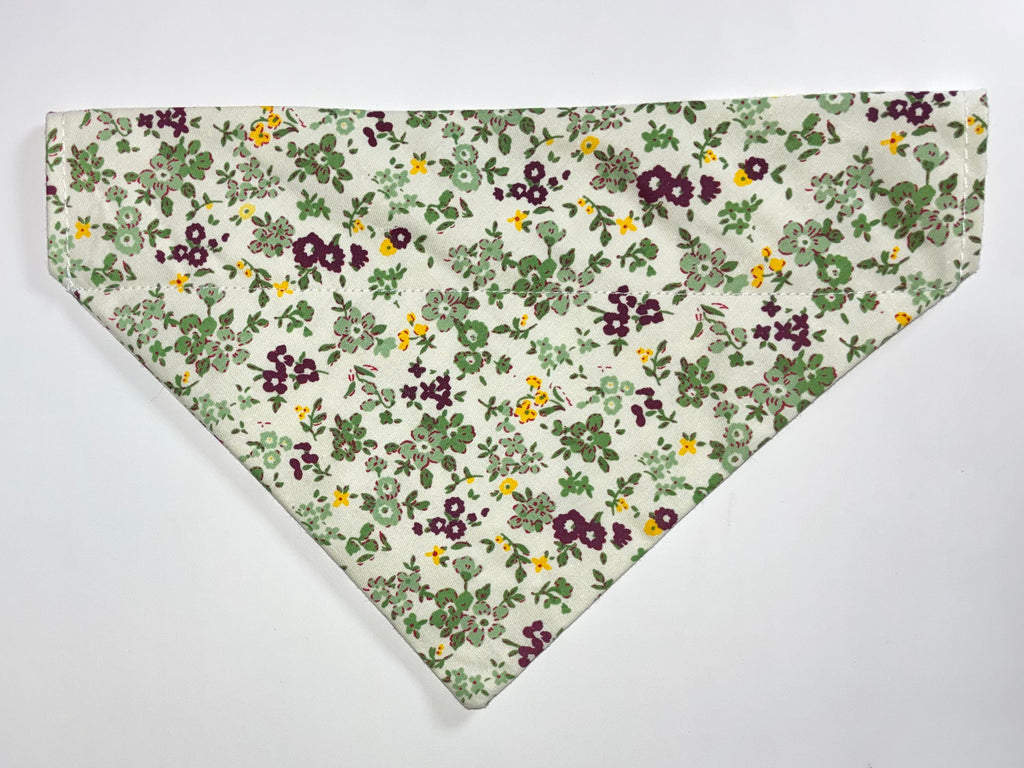 Summer Floral Pet Bandanas - Size Medium