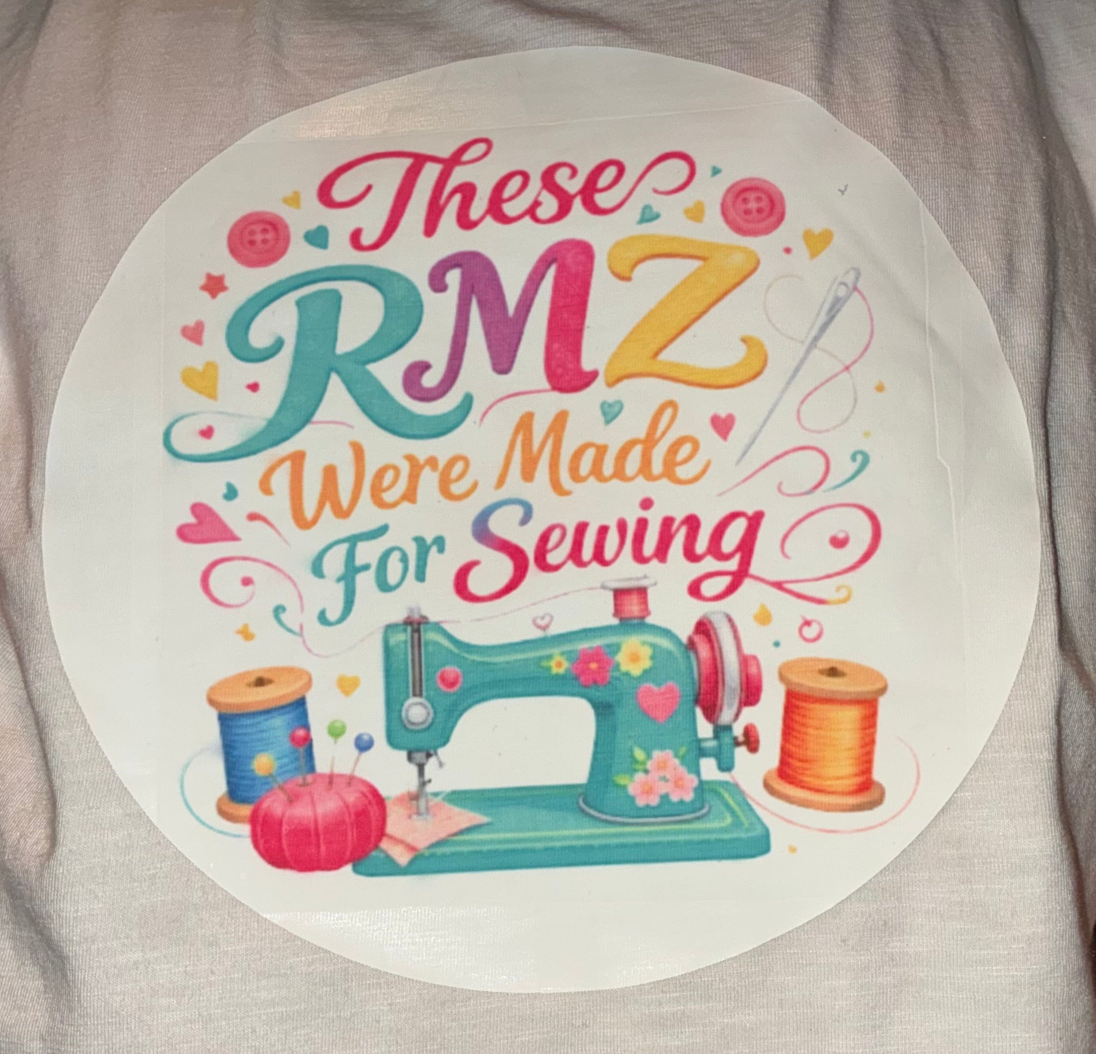 These RMZ were made for sewing T-shirt