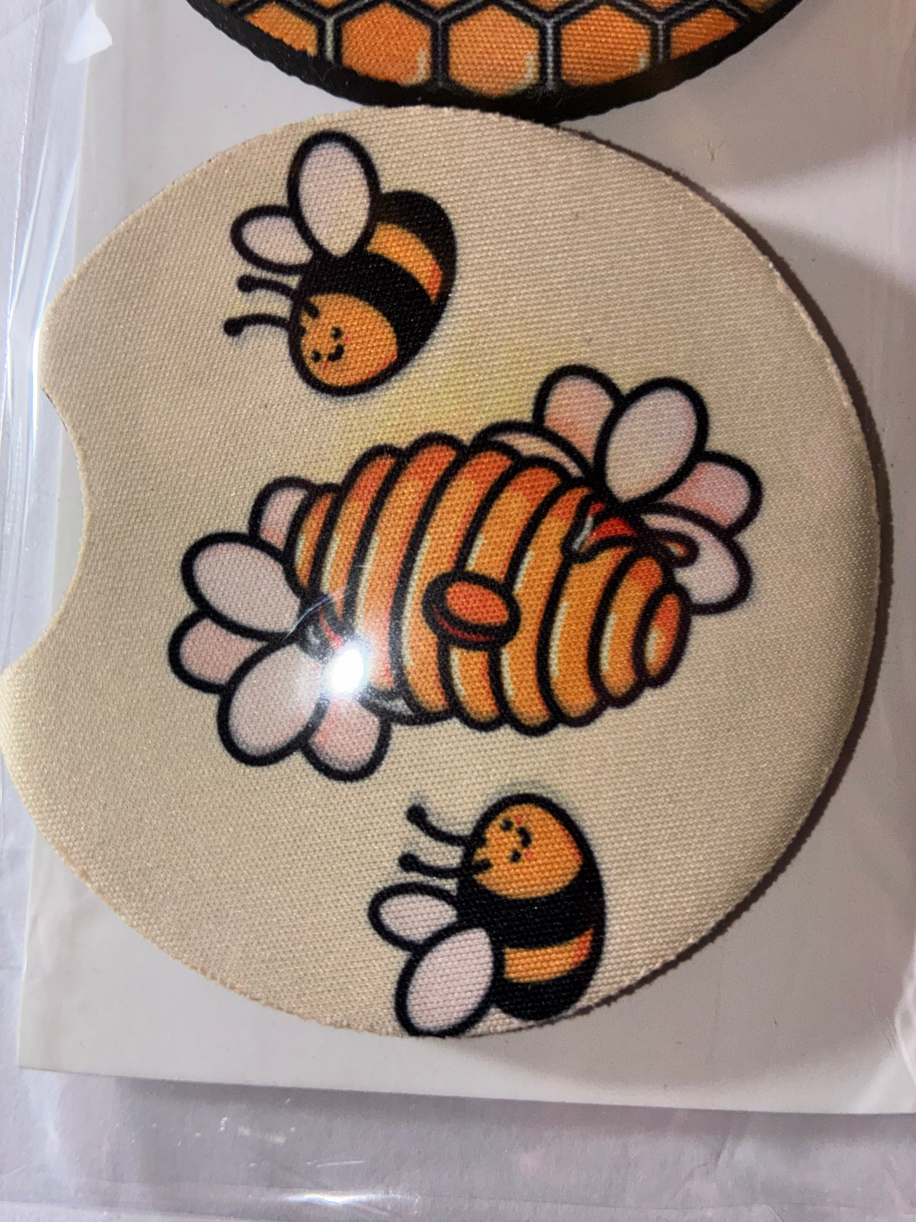 Bee #1 car coasters