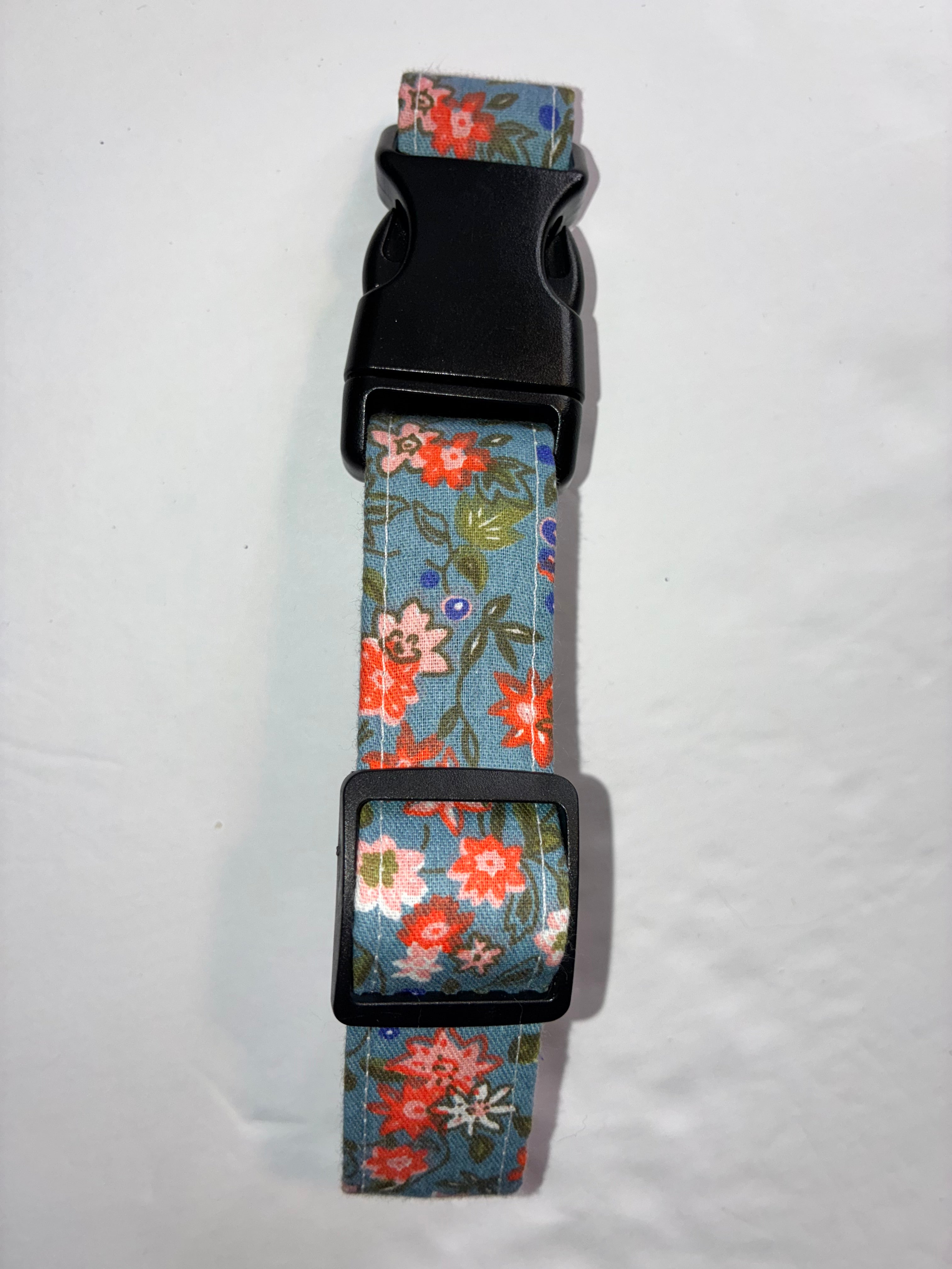Blue Flower Small Pet Collar