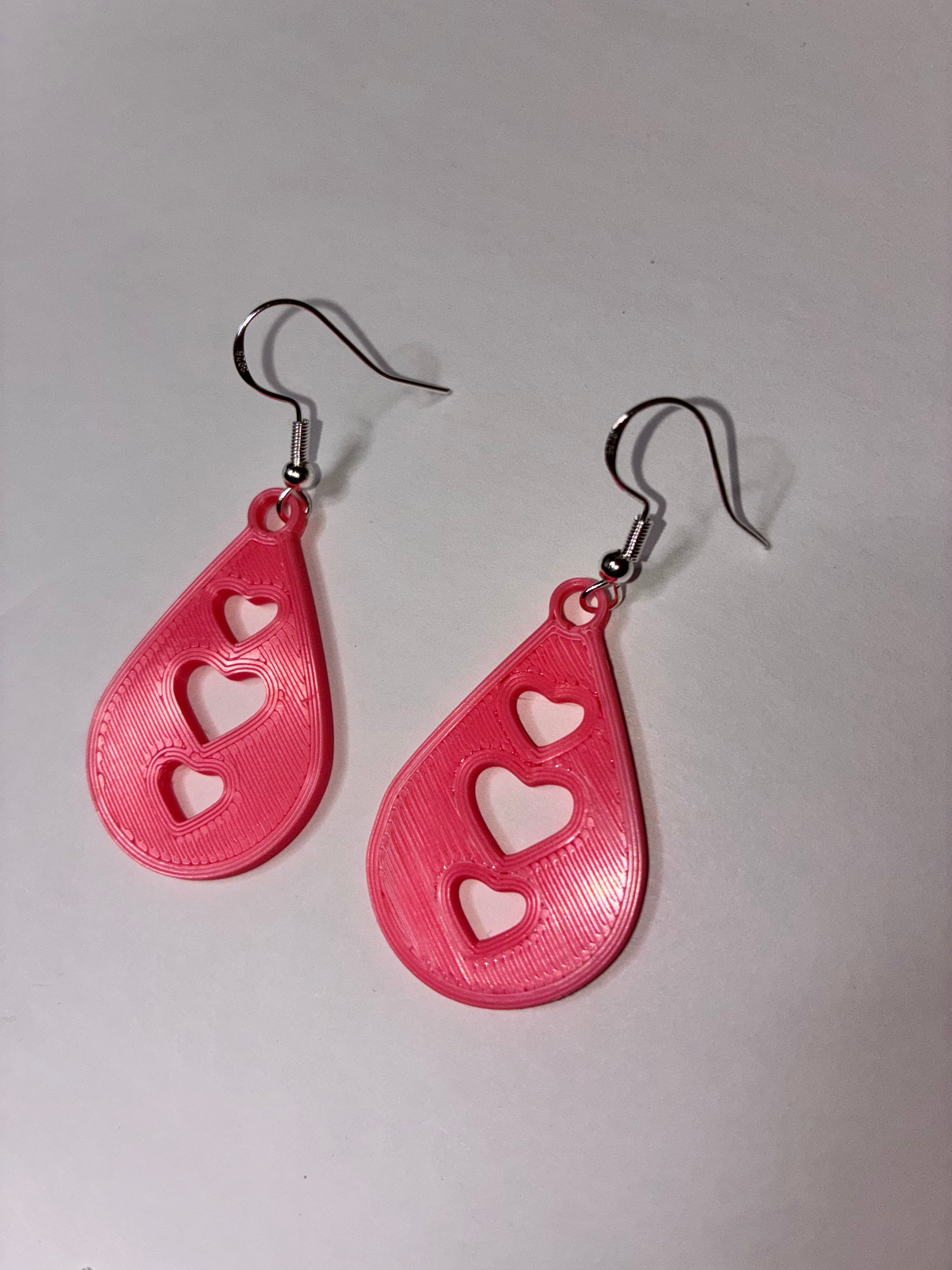 Valentine’s Day Light Pink Earrings | Hypoallergenic & Durable