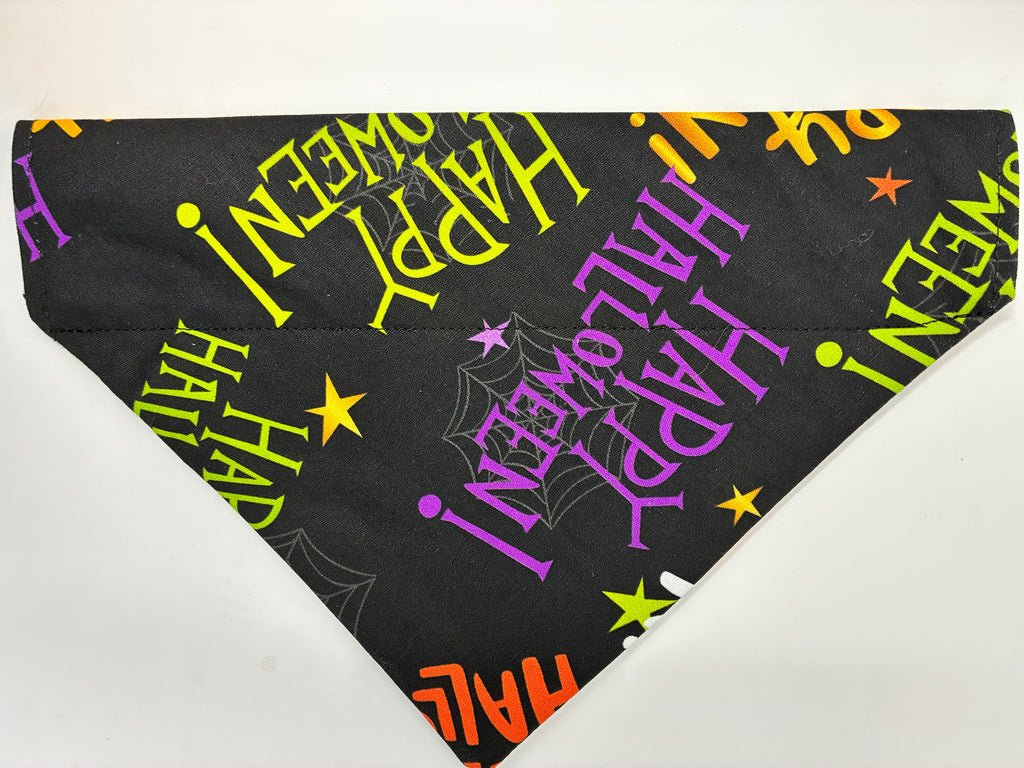 Happy Halloween Pet Bandana - Size Medium