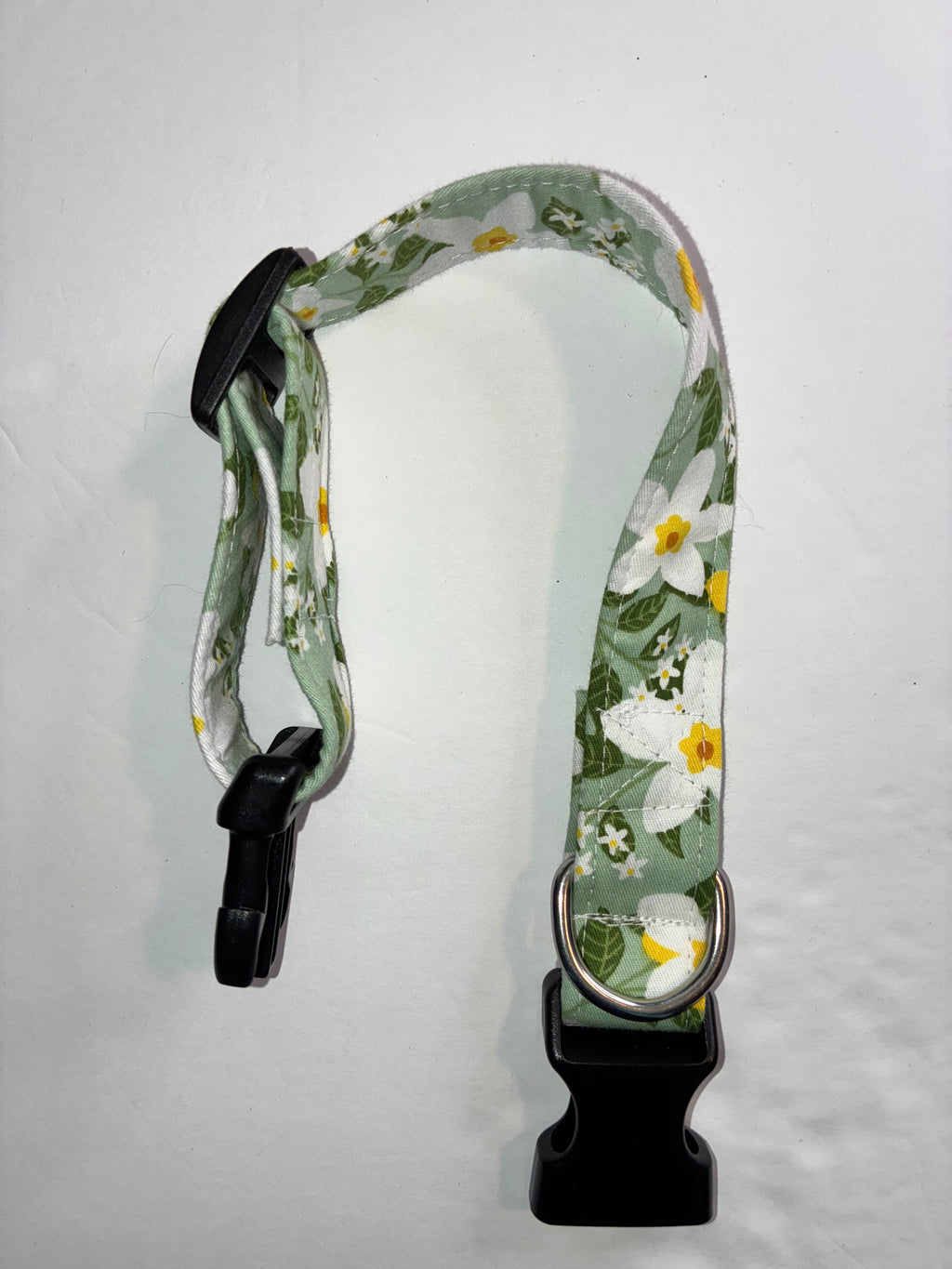 Green Flower Small Pet Collar