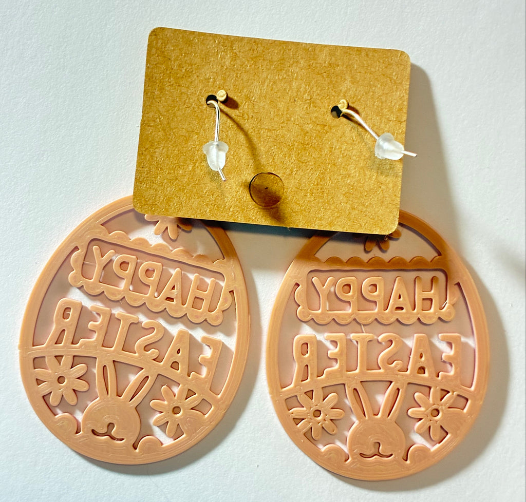 Easter Earrings 🐥 - Flower Bunny