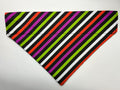 Vertical Stripe Halloween Pet Bandana - Size Medium