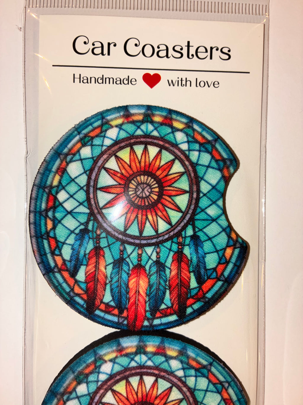 Dreamcatcher car coasters