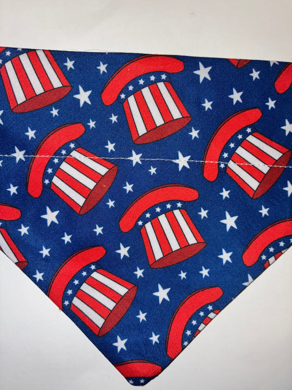 Blue Top Hat Pet Bandana - Size Medium