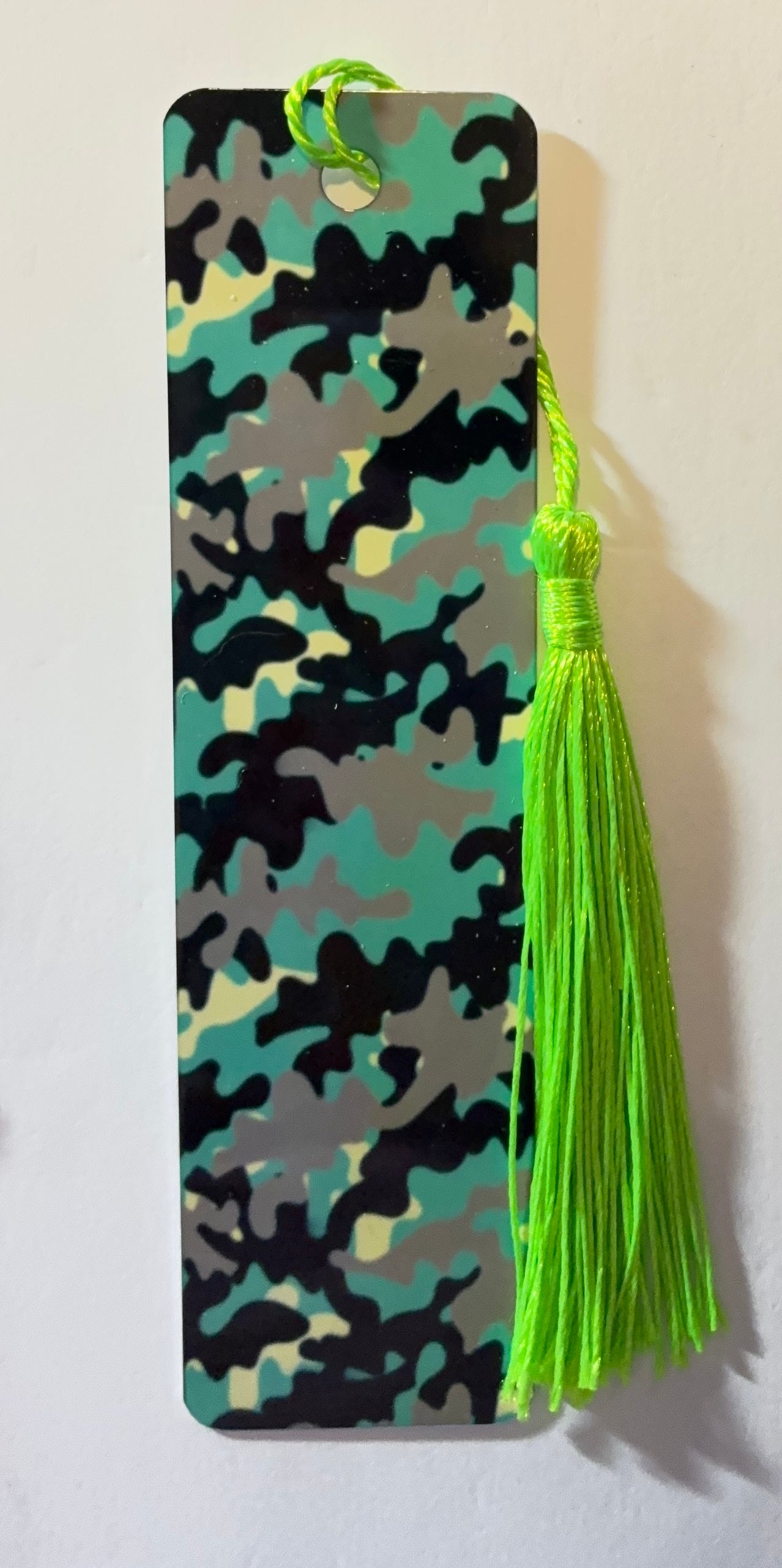 Green Camo Bookmark