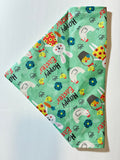 Teal Easter Pet Bandana - Size Large